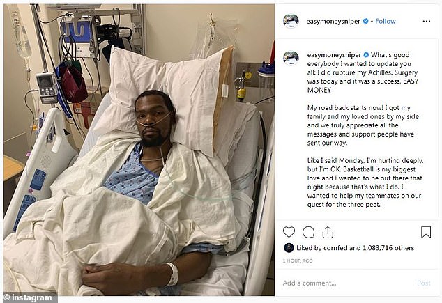 Kevin Durant undergoes successful Achilles surgery amid uncertain future