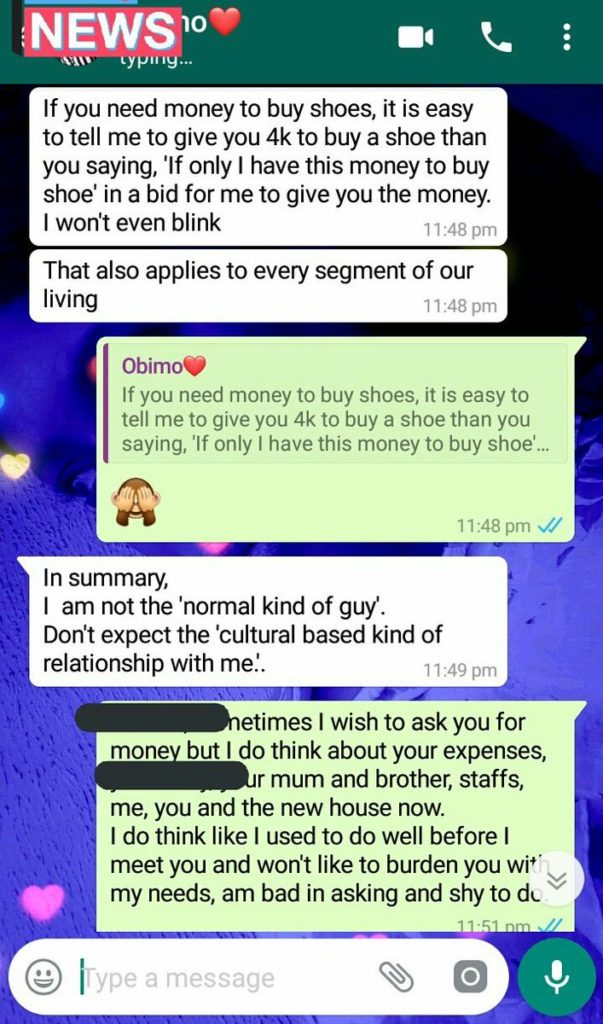 (Photos) Financial aid: Man lists out the "Dos and Don'ts" to his girlfriend