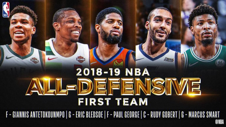 Giannis Antetokounmpo & Paul George headline NBA all-defensive first ...