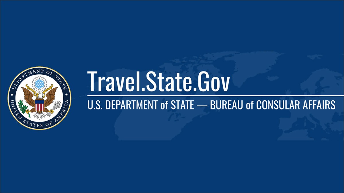 Travel State gov logo. Https state gov